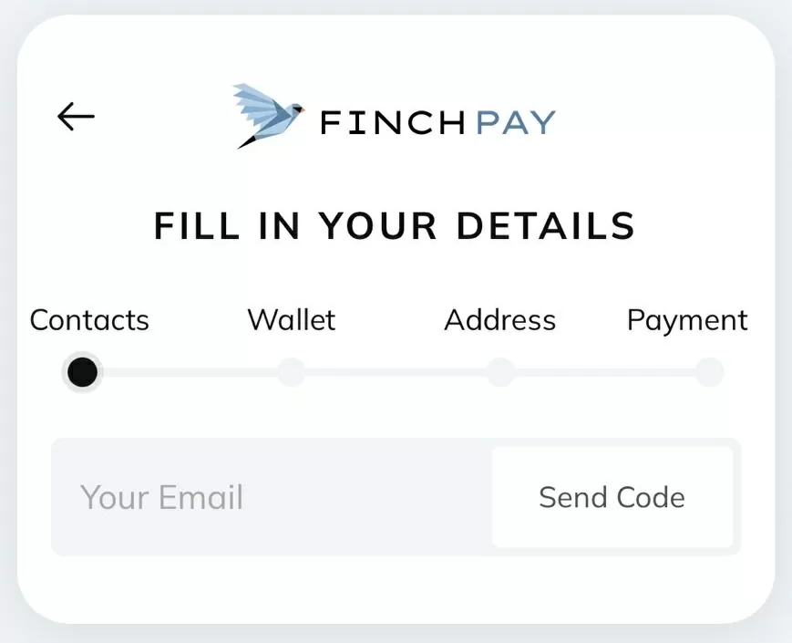 プロバイダー側で「Your Email」入力 → 「Send Code」